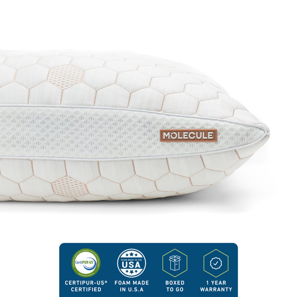 MOLECULE CopperWELL Cooling Gel Memory Foam Adjustable Pillow & Reviews